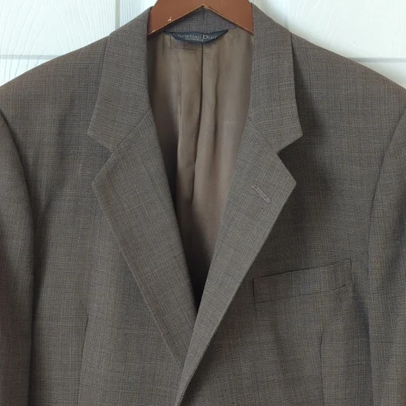 Christian Dior Monsieur Baskin 80's Vintage Union Made Woven Blazer Jacket 43R